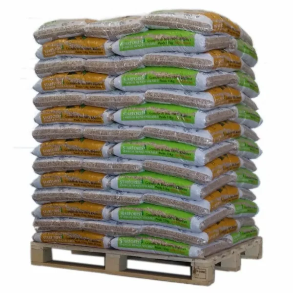 pelety drzewne2 Pellet Starforest – Paleta 70 worków po 15 kg